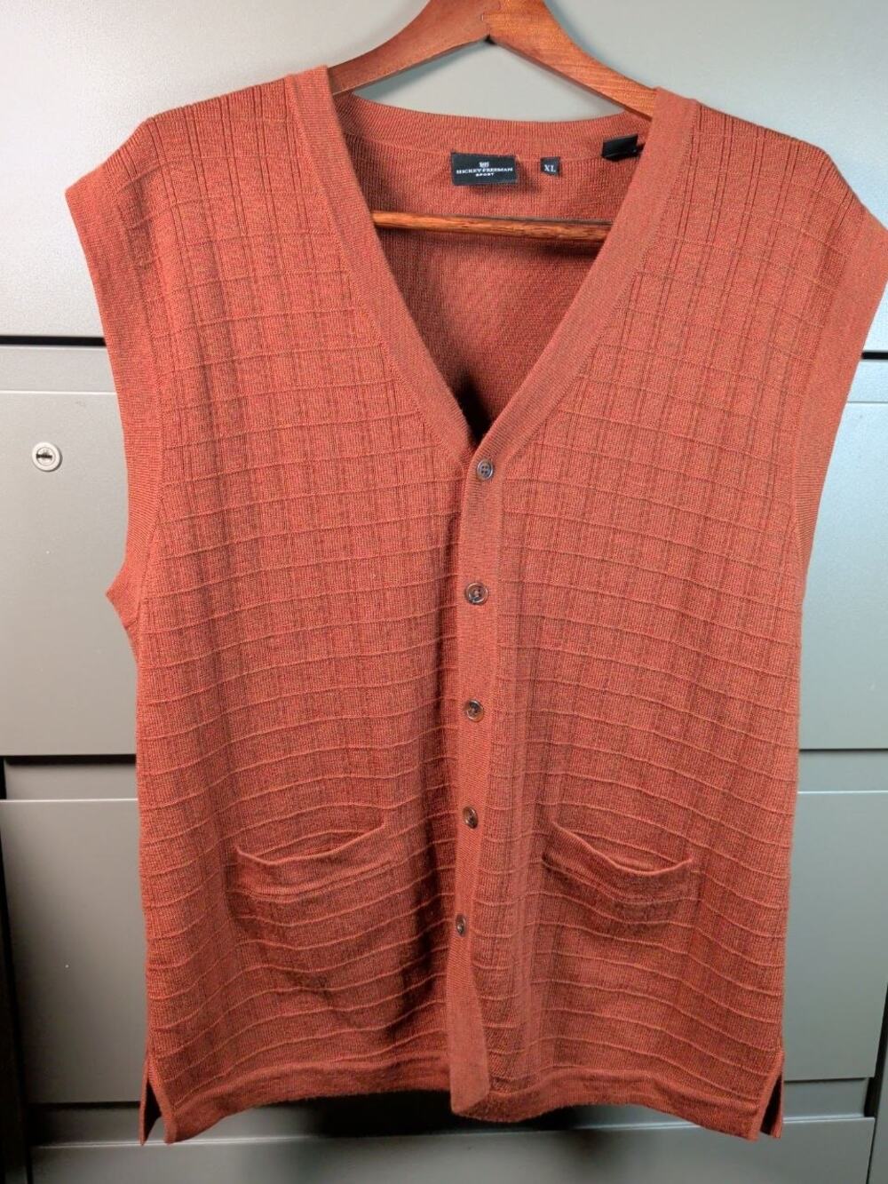Hickey Freeman Sport Sweater Vest Men's XL 100% Wool
